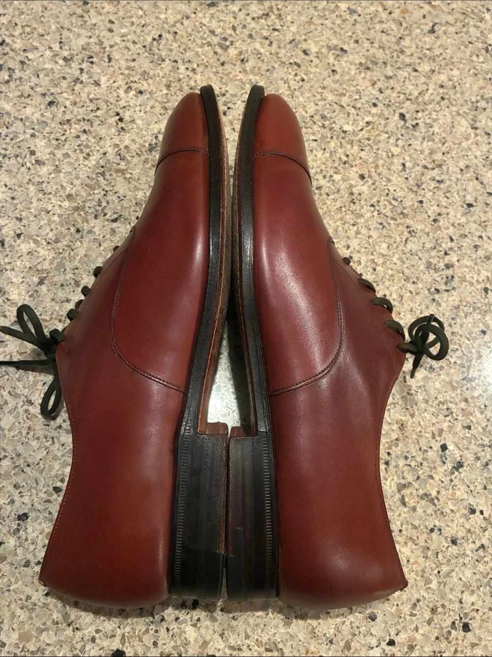 Men’s 10D Church's Men's Brown Cap-Toe Oxford Leather Dress Shoes